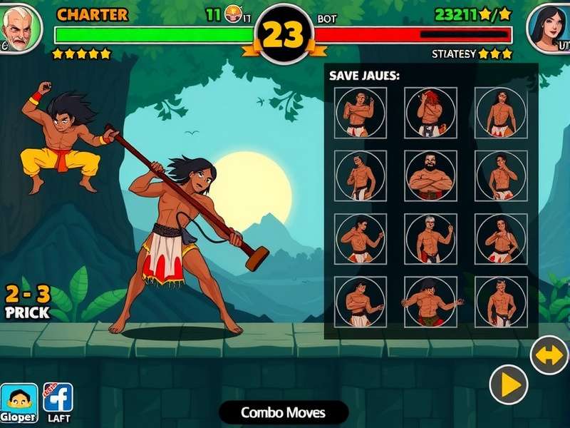 Goan Battle Champion gameplay screenshot showing character combat